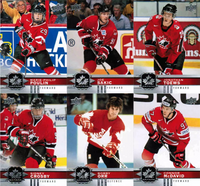 2017 2018 Upper Deck TEAM CANADA Hockey Complete Mint 100 Base Set with Stars and Hall of Famers including Sidney Crosby, Bobby Orr, Connor McDavid, Bobby Hull Plus
