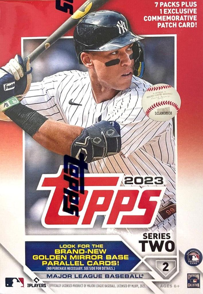 2023 Topps Baseball Series 2 Factory Sealed Blaster Box with an
