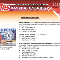 2023 Topps Baseball Series 2 Factory Sealed Blaster Box with an EXCLUSIVE Commemorative Relic