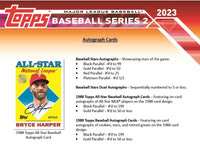 2023 Topps Baseball Series 2 Factory Sealed Blaster Box with an EXCLUSIVE Commemorative Relic
