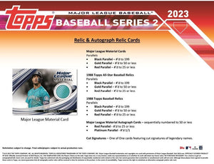 2023 Topps Baseball Series Two Hanger Box of 67 Cards