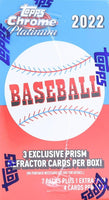 2022 Topps CHROME PLATINUM Baseball Series Blaster Box with EXCLUSIVE PRISM Refractor Parallels
