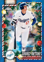 2026 Topps Baseball Holiday MEGA BOX Containing 100 Cards Including 1 Relic or Autograph Relic Plus a Die-Cut Ornament Card in Every Box
