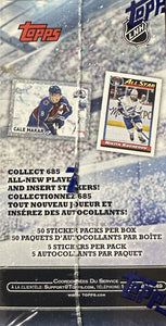 2023 2024 Topps NHL Sticker Collection Unopened Factory Sealed Box