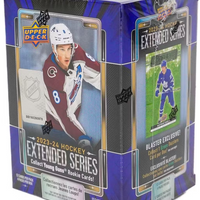 2023 2024 Upper Deck Hockey EXTENDED Series Blaster Box with Chance for Connor Bedard Rookie Year Inserts Plus Young Guns Rookie Cards of Logan Cooley and Adam Fantilli Plus