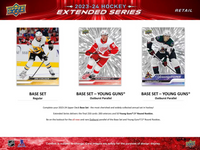 2023 2024 Upper Deck Hockey EXTENDED Series Blaster Box with Chance for Connor Bedard Rookie Year Inserts Plus Young Guns Rookie Cards of Logan Cooley and Adam Fantilli Plus
