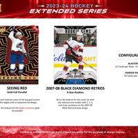 2023 2024 Upper Deck Hockey EXTENDED Series Blaster Box with Chance for Connor Bedard Rookie Year Inserts Plus Young Guns Rookie Cards of Logan Cooley and Adam Fantilli Plus