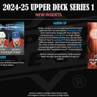 2024 2025 Upper Deck Series One Hockey Unopened Blaster Box of Packs with a Young Guns Rookie Card and Green Dazzler Card Plus