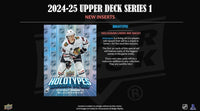 2024 2025 Upper Deck Series One Hockey Unopened Blaster Box of Packs with a Young Guns Rookie Card and Green Dazzler Card Plus
