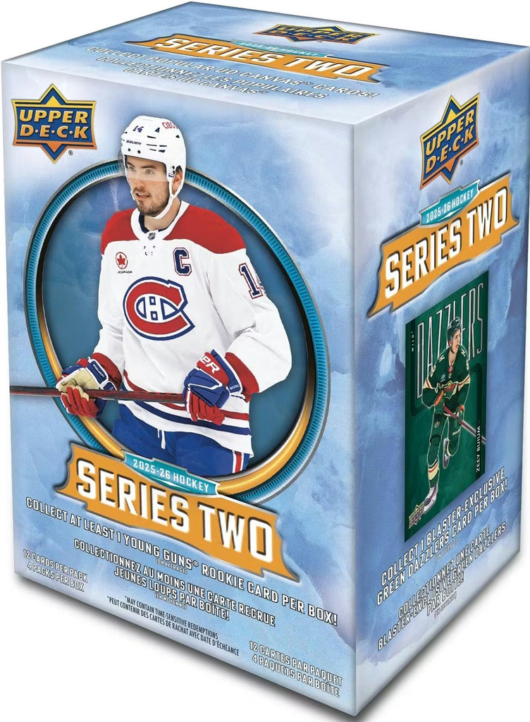 2025 2026 Upper Deck Series 2 Hockey Unopened Blaster 20 Box CASE of P ...