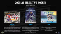2025 2026 Upper Deck Series 2 Hockey Unopened Blaster Box of Packs with a Young Guns Rookie Card and Green Dazzler Card Plus
