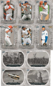 2008 Upper Deck "A Piece of History" Complete Mint Set with Baseball Stars, Rookies and Historical Figures