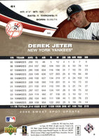 2006 Upper Deck Sweet Spot Baseball Update Series Complete Mint 100 Card Set Loaded with Stars and Hall of Famers including Derek Jeter, Greg Maddux, David Ortiz and Ken Griffey Jr Plus
