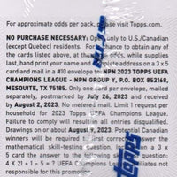 2022 2023 Topps UEFA Champions League Soccer Collection Factory Sealed Blaster Box with 4 EXCLUSIVE INFERNO Parallels