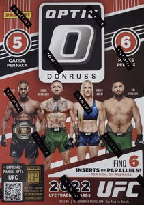 2022 UFC Donruss OPTIC Factory Sealed Blaster Box with Possible Blaster EXCLUSIVE Purple Velocity Parallels