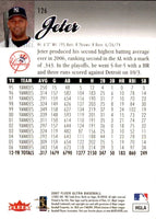 2007 Fleer Ultra Baseball Series Complete Mint Set Loaded with Stars and Hall of Famers including Derek Jeter, Greg Maddux and Ken Griffey Jr Plus
