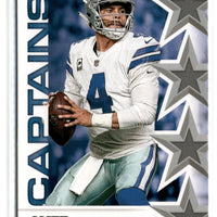 2019 Score Football Captains 30 Card Insert Set with Brady, Kelse, Prescott, Plus