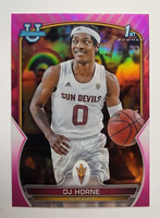 DJ Horne 2022 2023 Bowman University Chrome Pink Refractor Mint Rookie Card #54
