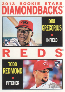 Didi Gregorius and Todd Redmond 2013 Topps Heritage Series Mint Rookie Card #33