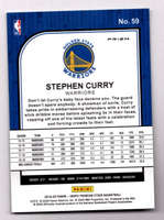 Stephen Curry 2019 2020 Panini Hoops Premium Stock GREEN  Series Mint Card #59
