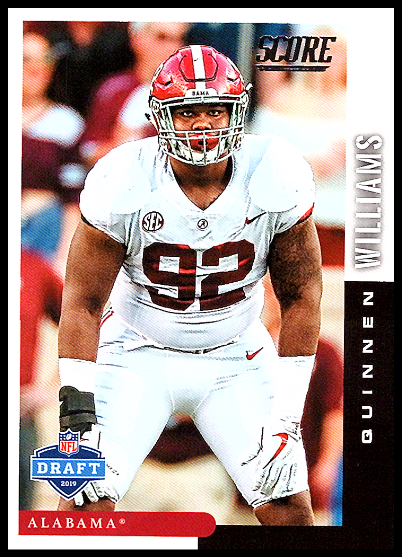 Quinnen Williams 2019 Score NFL Draft Series Mint Card #DFT-8