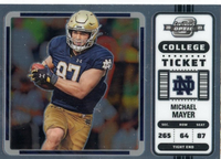 Michael Mayer 2023 Panini Chronicles Draft Picks Optic Contenders Mint Card #13
