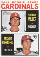 Shelby Miller and Trevor Rosenthal 2013 Topps Heritage Series Mint Rookie Card #262
