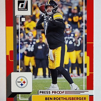 Ben Roethlisberger 2022 Donruss Press Proof Red Series Mint Card #224