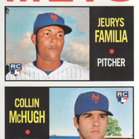 Jeurys Familia and Collin McHugh 2013 Topps Heritage Series Mint Rookie Card #398