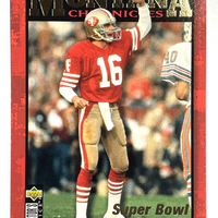 Joe Montana 1995 Chronicles Collector's Choice Series Mint Card #JM5