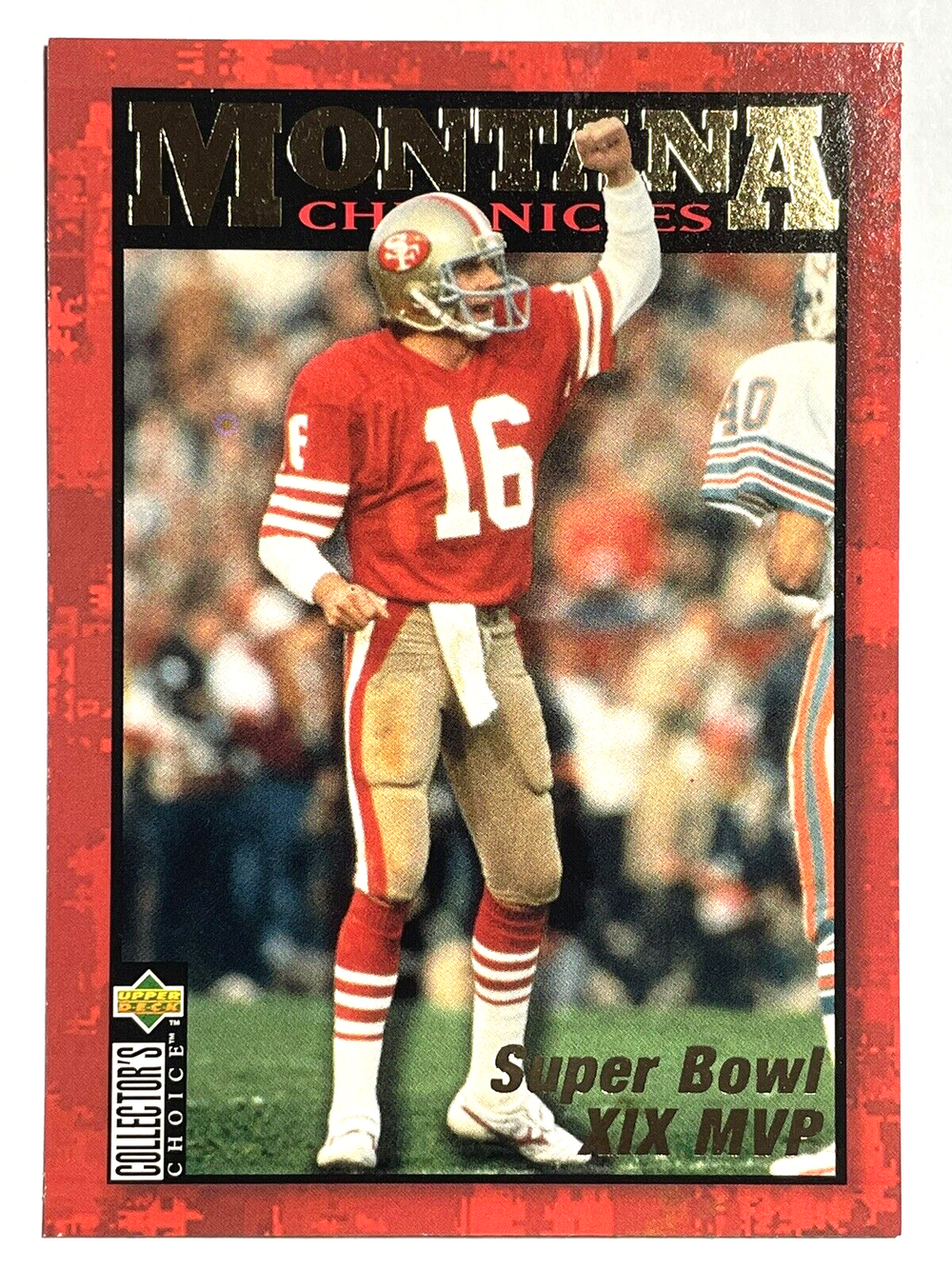 Joe Montana 1995 Chronicles Collector's Choice Series Mint Card #JM5