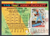 Kirby Puckett 1991 Topps Stadium Club Series Mint Card #110
