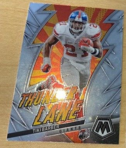 Tiki Barber 2023 Panini Mosaic Thunder Lane Series Mint Card #TL-TB