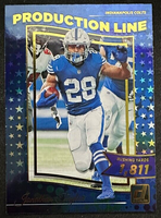 Jonathan Taylor 2022 Panini Donruss Production Line Foil Card #PRD-6
