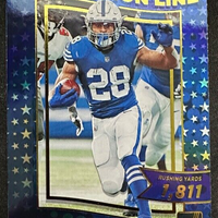 Jonathan Taylor 2022 Panini Donruss Production Line Foil Card #PRD-6