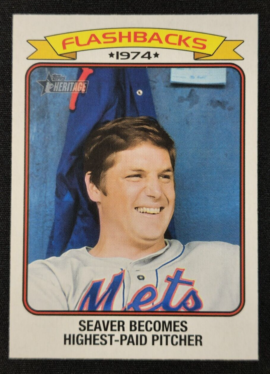Tom Seaver 2023 Topps Heritage 1974 Flashbacks Series Mint Card #BF-1