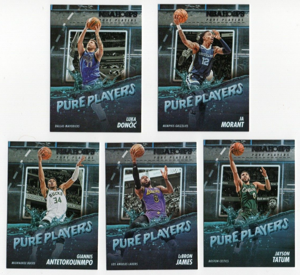 2023 2024 Hoops NBA Basketball Series Complete Mint Pure Players Set with Lebron, Curry++