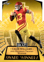 Caleb Williams 2023 Leaf Draft Award Winners Gold Series Mint Rookie Card #14
