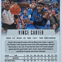 Vince Carter 2012 2013 Panini Prizm Series Mint Card #36  First Year Of Prizm