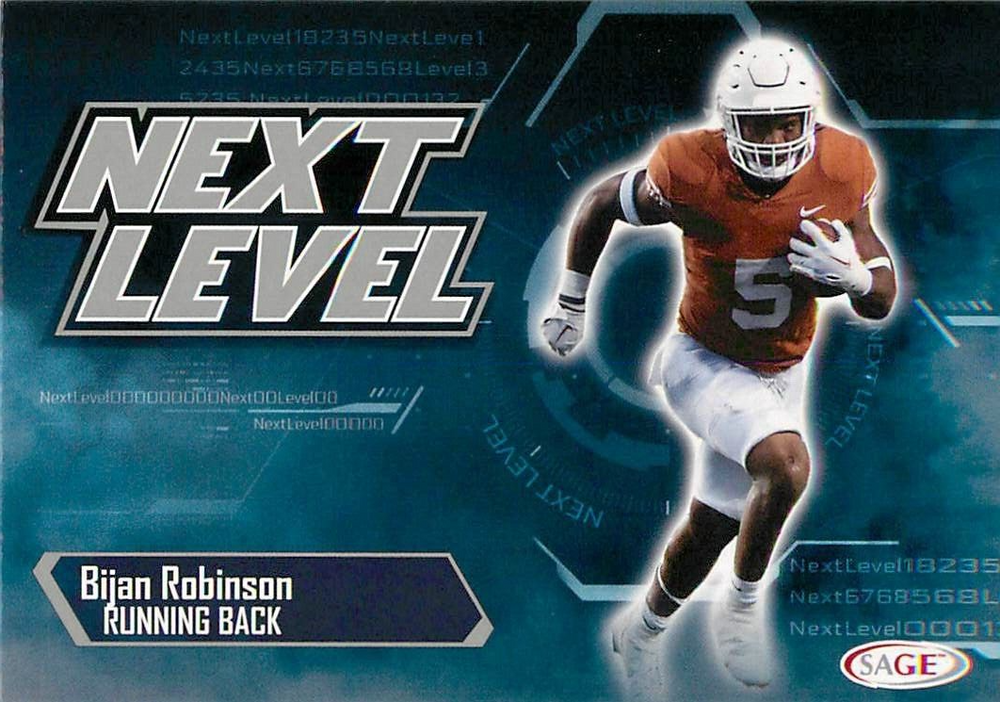 Bijan Robinson 2023 Sage Next Level Series Mint Rookie Card #84