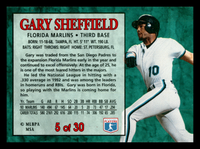 Gary Sheffield 1994 Post Cereal Series Mint Card #5
