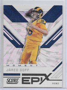 Jared Goff 2019 Score Epix Moment Series Mint Card #EM-1