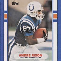 Andre Rison 1989 Topps Traded Series Mint Rookie Card #102T