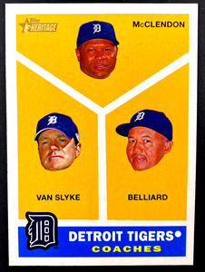 Detroit Tigers Coaches 2009 Topps Heritage Series Mint Short Print Card #461
