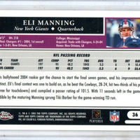 Eli Manning 2005 Topps Chrome Series Mint Card #36