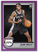 Blake Wesley 2022 2023 Panini Hoops Purple Series Mint Rookie Card #255
