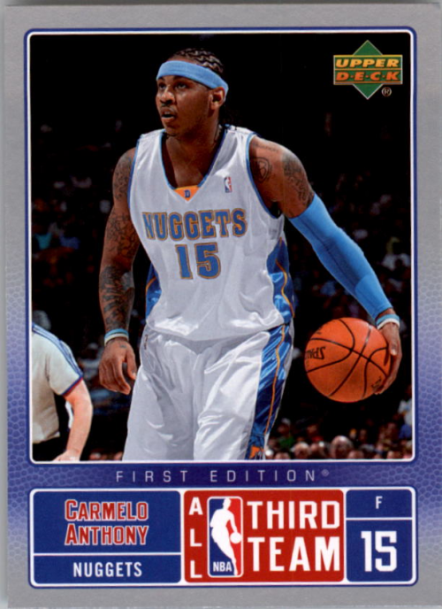 Carmelo Anthony 2007 2008 Upper Deck First Edition All-NBA Series Mint Card #12