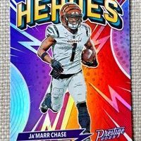 Ja’marr Chase 2023 Panini Prestige Heroes Series Mint Card #H-8