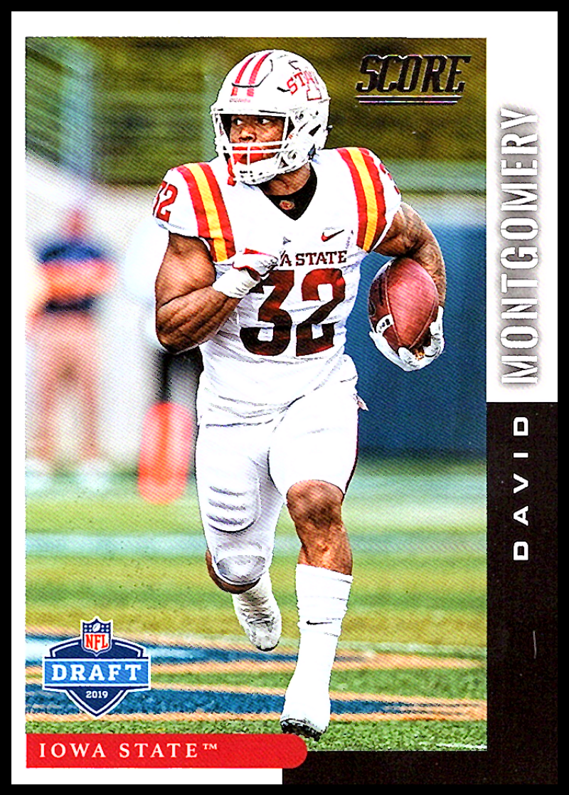 David Montgomery 2019 Score NFL Draft Series Mint Card #DFT-21