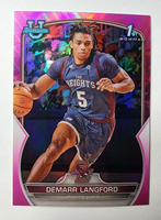 DeMarr Langford 2022 2023 Bowman University Chrome Pink Refractor Mint Rookie Card #53
